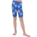 Ornate blue Kids  Mid Length Swim Shorts View1