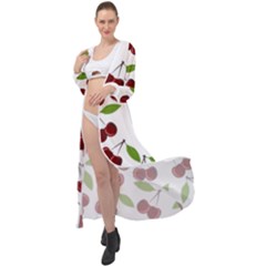 Fruit Life Maxi Chiffon Beach Wrap by Valentinaart