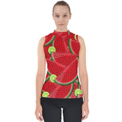 Fruit Life 3 Mock Neck Shell Top by Valentinaart