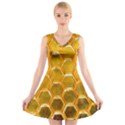 Hexagon Windows V-Neck Sleeveless Dress View1