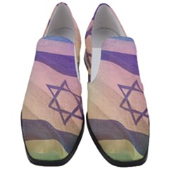 Israel Women Slip On Heel Loafers by AwesomeFlags