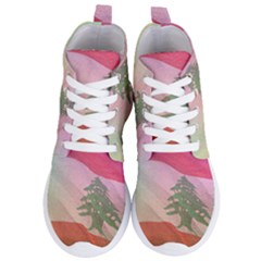 Lebanon Women s Lightweight High Top Sneakers by AwesomeFlags