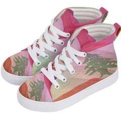 Lebanon Kids  Hi-top Skate Sneakers by AwesomeFlags