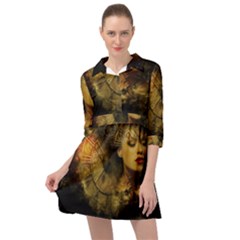 Surreal Steampunk Queen From Fonebook Mini Skater Shirt Dress by 2853937