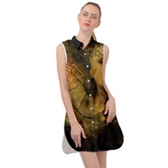 Surreal Steampunk Queen From Fonebook Sleeveless Shirt Dress by 2853937