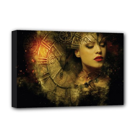 Surreal Steampunk Queen From Fonebook Deluxe Canvas 18  X 12  (stretched) by 2853937