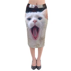 Wow Kitty Cat From Fonebook Velvet Midi Pencil Skirt by 2853937