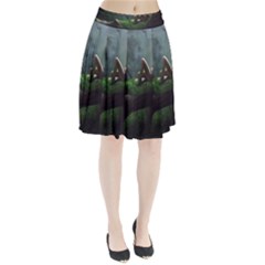 Wooden Child Resting On A Tree From Fonebook Pleated Skirt by 2853937