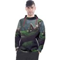 Wooden Child Resting On A Tree From Fonebook Men s Pullover Hoodie View1