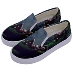 Wooden Child Resting On A Tree From Fonebook Kids  Canvas Slip Ons by 2853937