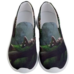 Wooden Child Resting On A Tree From Fonebook Men s Lightweight Slip Ons by 2853937