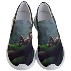 Wooden Child Resting On A Tree From Fonebook Women s Lightweight Slip Ons by 2853937