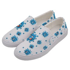 Illustrations Virus Corona Covid Infection Men s Canvas Slip Ons by Dutashop