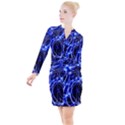 Lines Flash Light Mystical Fantasy Button Long Sleeve Dress View1