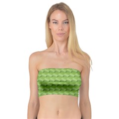 Green Pattern Ornate Background Bandeau Top by Dutashop