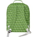 Green Pattern Ornate Background Double Compartment Backpack View3