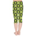 Green Pattern Square Squares Kids  Capri Leggings  View2