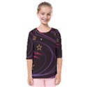 Background Abstract Star Kids  Quarter Sleeve Raglan Tee View1