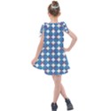 Geometric Dots Pattern Kids  Tie Up Tunic Dress View2