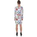 Summer flowers pattern Asymmetric Cut-Out Shift Dress View2