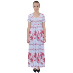 Folk Ornament High Waist Short Sleeve Maxi Dress by Eskimos