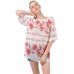 Folk Ornament Oversized Chiffon Top by Eskimos