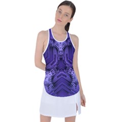 Mandala Neon Racer Back Mesh Tank Top by Dutashop