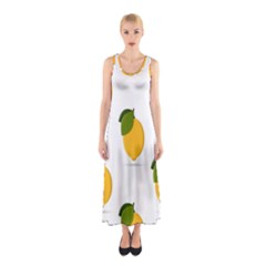 Lemon Fruit Sleeveless Maxi Dress by Dutashop