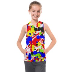 Colorfull Kids  Sleeveless Hoodie by Saptagram