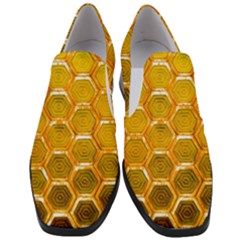 Hexagonal Windows Women Slip On Heel Loafers by essentialimage365