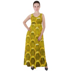 Hexagon Windows Empire Waist Velour Maxi Dress by essentialimage365