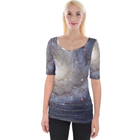 Spiral Galaxy Wide Neckline Tee by ExtraAwesomeSauce