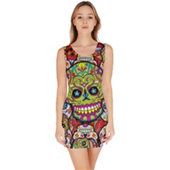 Sugar Skulls Bodycon Dress by ExtraAwesomeSauce