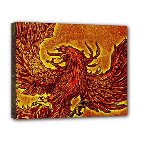 Phoenix Rising Deluxe Canvas 20  X 16  (stretched) by ExtraGoodSauce