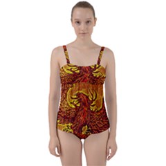 Phoenix Rising Twist Front Tankini Set by ExtraAwesomeSauce