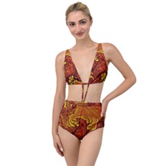 Phoenix Rising Tied Up Two Piece Swimsuit by ExtraAwesomeSauce