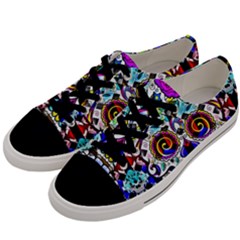 Sugar Skull Pattern 2 Men s Low Top Canvas Sneakers by ExtraAwesomeSauce