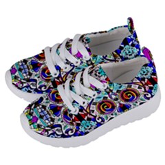 Sugar Skull Pattern 2 Kids  Lightweight Sports Shoes by ExtraAwesomeSauce