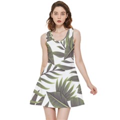 Green Leaves Inside Out Reversible Sleeveless Dress by goljakoff