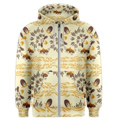 Decorative Flowers Men s Zipper Hoodie by Eskimos