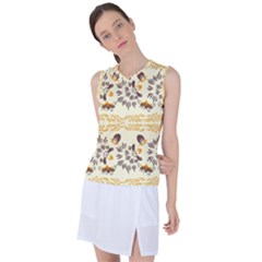 Decorative Flowers Women s Sleeveless Sports Top by Eskimos