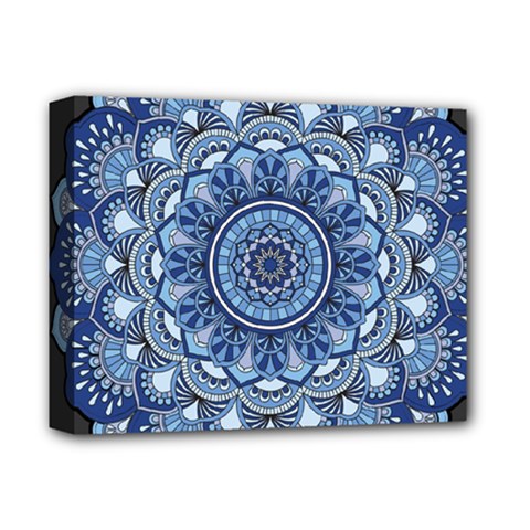 Mandela Flower Deluxe Canvas 14  X 11  (stretched) by ExtraAwesomeSauce