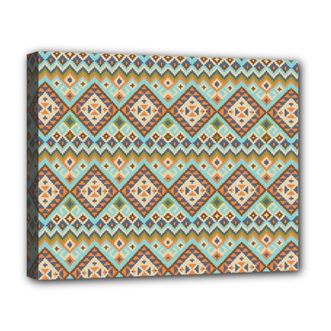 Native American Pattern Deluxe Canvas 20  X 16  (stretched) by ExtraAwesomeSauce