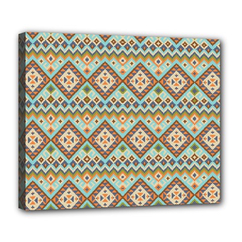 Native American Pattern Deluxe Canvas 24  X 20  (stretched) by ExtraAwesomeSauce