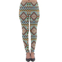 Native American Pattern Lightweight Velour Leggings by ExtraAwesomeSauce