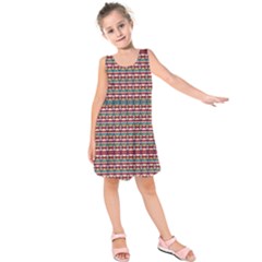 Native American Pattern Kids  Sleeveless Dress by ExtraGoodSauce