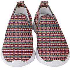 Native American Pattern Kids  Slip On Sneakers by ExtraAwesomeSauce