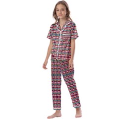 Native American Pattern Kids  Satin Short Sleeve Pajamas Set by ExtraAwesomeSauce