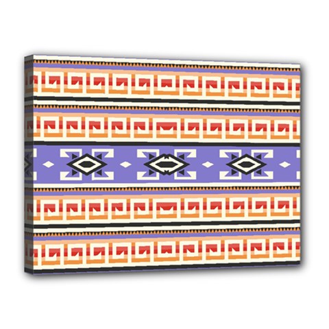 Native American Pattern Canvas 16  X 12  (stretched) by ExtraAwesomeSauce