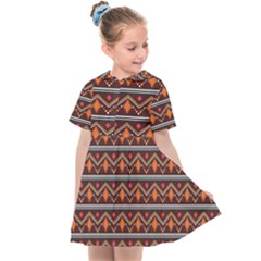 Native American Pattern Kids  Sailor Dress by ExtraAwesomeSauce